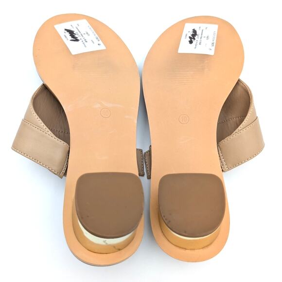 Anne Klein Tamsen Buckle Slide Sandal Women's Biscotti Size US10M EU41 - Picture 7 of 10